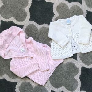 6 mo knit sweater bundle lot summer fall